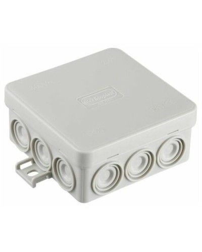 Коробка JBL085 85х85х38, 12 вых., 2P (0,15...4мм²) серая (43455HF-GR). Коробка монтажная, огнестойкая, без галогена. Экопласт в Бердске