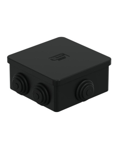 Коробка JBS080 85х85х50, 6 вых., IP44, чёрная (44066BL-1). Коробка монтажная. Экопласт в Бердске