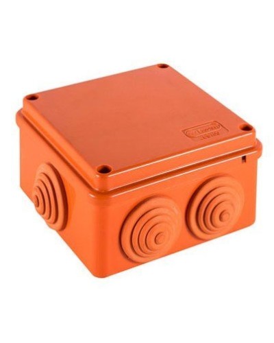 Коробка JBS100 100х100х55, 6 вых., 4P (1,5-10мм²) (43347HF): Коробка монтажная, огнестойкая, без галогена в Бердске