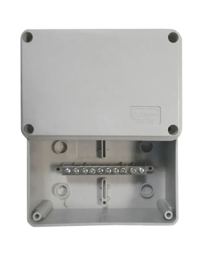 Коробка (КУП) JBS080 85х85х40, 6 вых, IP44 (44006KP): Коробка уравнивания потенциалов (КУП), 6х9мм, 8 зажимов в Бердске