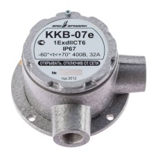 ККВ-07е-Ех-А-Р1-У-БК1, ШТ1/2+ШТ1/2. Коробка коммутационная взрывозащищенная угловая. Эридан