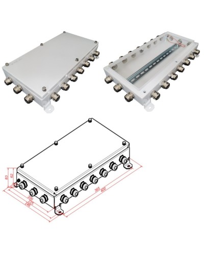 КМ IP66-2040. Коробка монтажная электротехническая. Гефест в Бердске