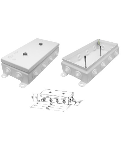 КМ IP55-1224. Коробка монтажная электротехническая. Гефест в Бердске