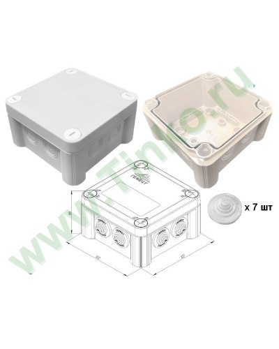 КМ-1212(П)-IP55. Коробка монтажная. Гефест в Бердске