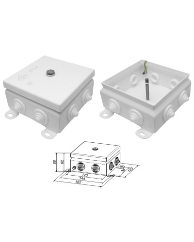 КМ IP55-1212. Коробка монтажная электротехническая. Гефест в Бердске