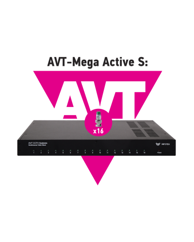 AVT-Mega Active S. 16-ти канальный комплект для передачи AHD/CVI/TVI 5Mp/4Mp/1080p. Инфотех в Бердске