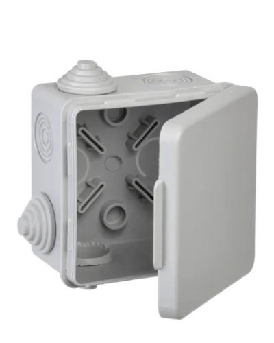 Коробка КМ 80х80х50 GENERICA (UKO31-080-080-050-K03-54G). Коробка распаячная для открытой проводки. GENERICA в Бердске