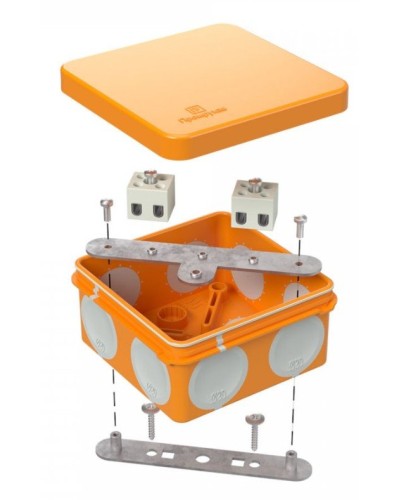 Коробка огнестойкая 80х80х40 (60-0210-FR2.5-6). Коробка огнестойкая для открытой установки. Промрукав в Бердске
